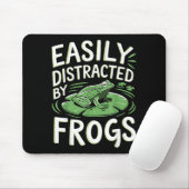 Einfach abgelenkt durch Frösche Lustige Frösche Li Mousepad (Mit Mouse)