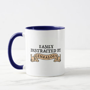 Einfach abgelenkt durch Genealogie Tasse