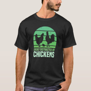 Einfach abgelenkt durch Hühner  Huhn  Grafik 1 T-Shirt