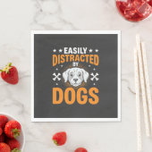 Einfach abgelenkt durch Hunde Serviette (Beispiel)
