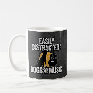 Einfach abgelenkt durch Hunde und Musik Kaffeetasse