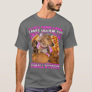 Einfach abgelenkt durch kleine Würstchen Lustig An T-Shirt