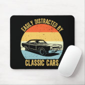 Einfach abgelenkt durch Oldtimer Mousepad (Mit Mouse)