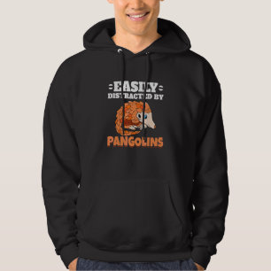 Einfach abgelenkt durch Pangoline Pangolin Fan Pa Hoodie