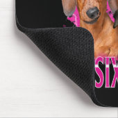 Einfach abgelenkt durch Six Seven 67 Meme Dachshun Mousepad (Ecke)