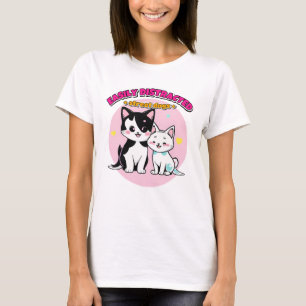 Einfach abgelenkt durch Straßenhunde Hunde Liebhab T-Shirt