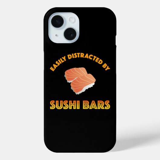 Einfach abgelenkt durch Sushi-Bars Case-Mate iPhone Hülle (Rückseite)