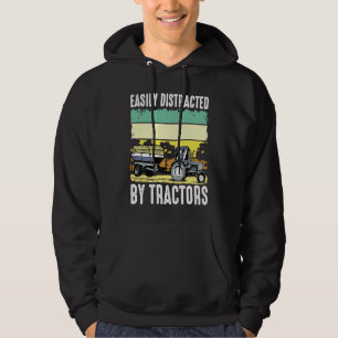 Einfach abgelenkt durch Traktoren I Landwirtschaft Hoodie