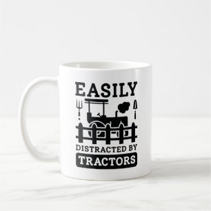 Einfach abgelenkt durch Traktoren Kaffeetasse