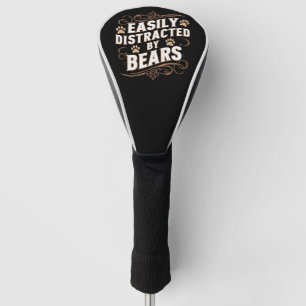 Einfach abgelenkt von Bären Gay-Bären-Stolz Golf Headcover
