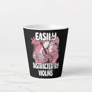 Einfach abgelenkt von Geigen Milchtasse