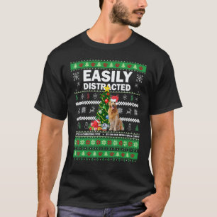 Einfach abgelenkt von Golden Retriever & Weihnacht T-Shirt