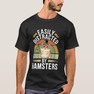 Einfach abgelenkt von Hamstern Lustiger Hamsterlie T-Shirt