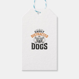 Einfach abgelenkt von Hunden Vintage Hundeliebhabe Geschenkanhänger