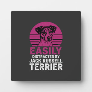Einfach abgelenkt von Jack Russell Terrier Fotoplatte