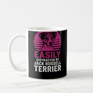 Einfach abgelenkt von Jack Russell Terrier Kaffeetasse