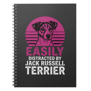 Einfach abgelenkt von Jack Russell Terrier Notizblock