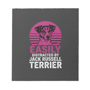 Einfach abgelenkt von Jack Russell Terrier Notizblock