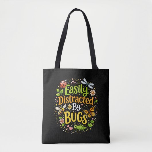 Einfach abgelenkt von Käfern Tasche (Vorderseite)
