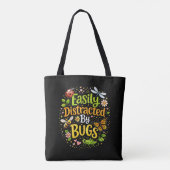 Einfach abgelenkt von Käfern Tasche (Rückseite)