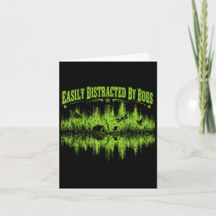 Einfach abgelenkt von Käfern Vintage-Shirt Camping Karte