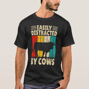 Einfach abgelenkt von Kühen   Kuh-Landwirte 1 T-Shirt