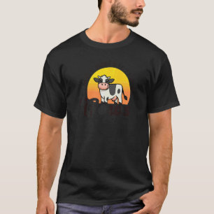 Einfach abgelenkt von Kühen  Tier  Retro Vintage   T-Shirt