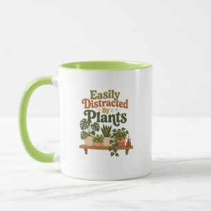 Einfach abgelenkt von Pflanzen Cute Boho Zimmerpfl Tasse