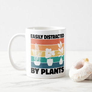 Einfach abgelenkt von Pflanzen Pflanzen Liebe Bunt Kaffeetasse