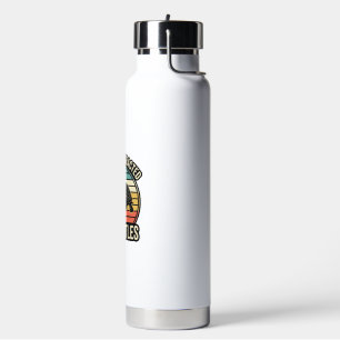 Einfach abgelenkt von Schildkröten Vintage Grafik- Trinkflasche