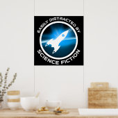 Einfach abgelenkt von Science-Fiction Poster (Küche)