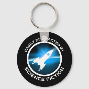 Einfach abgelenkt von Science-Fiction Schlüsselanhänger