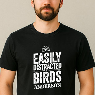 Einfach abgelenkt von Vögeln Geschenk für Vogelbeo T-Shirt