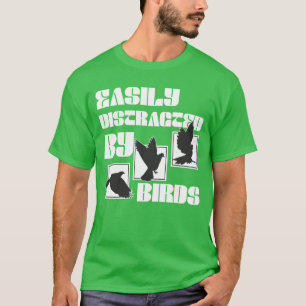 Einfach abgelenkt von Vögeln Vogel Liebhaber Famil T-Shirt