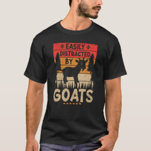 Einfach abgelenkt von Ziegen Ernte Landwirtschaft  T-Shirt