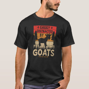 Einfach abgelenkt von Ziegen Ernte Landwirtschaft  T-Shirt