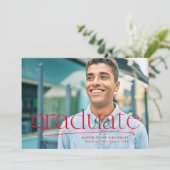 Einfach abgeschlossener roter Abschluss mit einem  Ankündigung (Stehend Vorderseite)