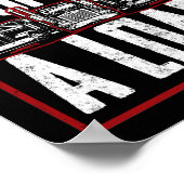 Einfach abgestürzter Lastwagenfahrer Poster (Ecke)