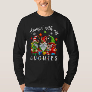 Einfach Abhängen Mit Meinen Gnomies Weihnachtsmann T-Shirt