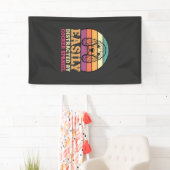 Einfach ablenkbar durch Cocker Spaniel Retro Hund Banner (Insitu)