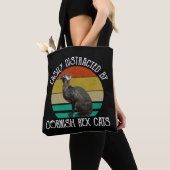 Einfach Ablenkbar Durch Cornish Rex Katzen Tasche (Von Nahem)