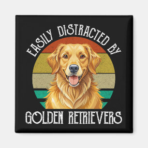 Einfach Ablenkbar Durch Golden Retriever Magnet