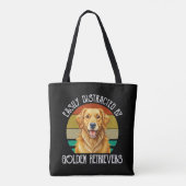 Einfach Ablenkbar Durch Golden Retriever Tasche (Rückseite)
