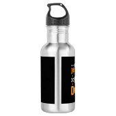 Einfach ablenkbar durch Hunde Edelstahlflasche (Rückseite)