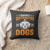 Einfach ablenkbar durch Hunde Kissen (Decke)