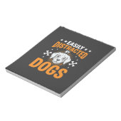Einfach Ablenkbar Durch Hunde Notizblock (Rotiert)