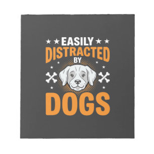 Einfach Ablenkbar Durch Hunde Notizblock