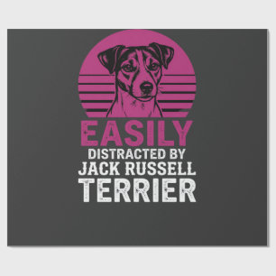 Einfach ablenkbar durch Jack Russell Terrier Geschenkpapier