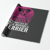 Einfach ablenkbar durch Jack Russell Terrier Geschenkpapier (Ungerollt)