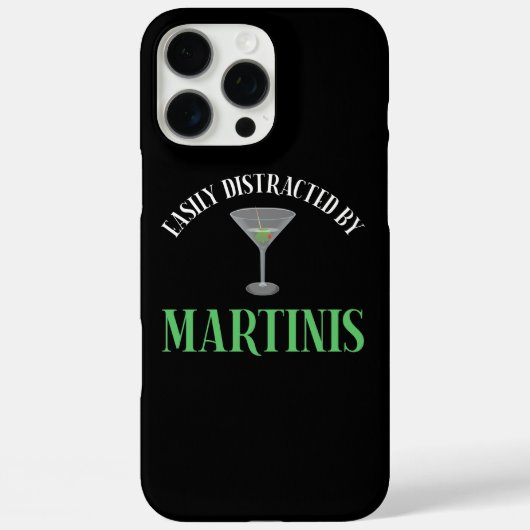 Einfach Ablenkbar Durch Martinis Case-Mate iPhone Hülle (Rückseite)